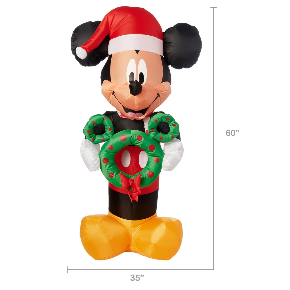 Holiday Time Yard Inflatables Mickey Mouse, 5 ft  Walmart.com
