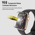 thumbnail image 2 of [2 pcs] Tempered Glass Screen Protector for Apple Watch Series 6/SE/5/4 44mm, Full Cover Edge, Anti-Scratch, 2 of 5