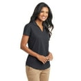 thumbnail image 4 of Port Authority Ladies Dry Zone Grid Polo-M (Battleship Grey), 4 of 6