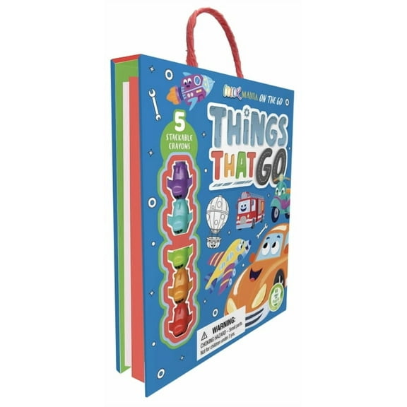 Things That Go: On-The-Go Coloring Kit with Stackable Crayons, (Paperback)