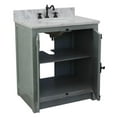 thumbnail image 5 of Bellaterra Home 31" Single vanity in Gray Ash finish top with White Carrara and oval sink, 5 of 9