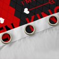 thumbnail image 4 of Homewish King Crown Black Out Curtains,Queen Letter Pattern Curtains Pack of 2 (42x63 Each),Red Black Rhombus Bedroom Curtains For Girls Kids,Breathable Home Decor, 4 of 6