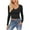 Black, variant on Timegard Womens Going out Tops V Neck Long Sleeve Comfy Slim Fitting Basic Tee Casual Solid Color Top