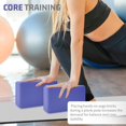 thumbnail image 5 of Yoga Blocks, Yoga Blocks 2 Pack, 9"x 6"x 3" Sturdy Foam Yoga Block, Supportive, Lightweight & Odor Resistant, Fitness Accessories, 5 of 8