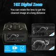 thumbnail image 4 of yeacher N016 Lunettes de Vision Nocturne 5K Ultra HD WiFi avec Image Infrarouge, Double Objectif, Sans Carte Incluse, 4 of 6