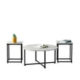 thumbnail image 1 of Costway Table Basse Ensemble de 3 Moderne Cadre en Faux Métal pour Salon Appartement Naturel, 1 of 10