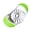 Green & White, variant on DEKEones Apple Slicer and Corer 16-Slice Thin Black and Red 1 Count(No safety cover)