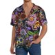 thumbnail image 1 of Fotbe Vintage Floral Camisa Estampada de Manga Corta para Hombre, Casual de Verano, Estilo Playero, Sin Arrugas-Small, 1 of 5