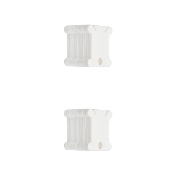 Cateissary Tablero de bobinado, bobinas de hilo dental, carrete de cable de larga duración, simplemente usado, puntada multicolor, bordado, Blanco 100 piezas 2piezas