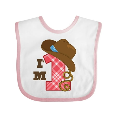 

Inktastic Cowboy 1st Birthday Western Gift Baby Boy Bib