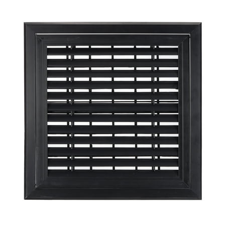 Uxcell 16x16 Inch Plastic Ventilation Grille Air Conditioning Grilles for HVAC, Black
