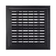 thumbnail image 1 of Rejilla de ventilación de plástico Uxcell de 16x16 pulgadas para aire acondicionado, negra, 1 of 1