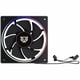 thumbnail image 1 of Ventilador Gamer BALAM RUSH EOLOX BORA-R EXB85R 120mm ARGB Aspas Inversas Diseño Cuadrado PWM 4 pin + Aura 1600RPM Negro BR-942225, 1 of 6