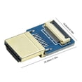 thumbnail image 4 of Conector compatible con HDMI Cinta antiinterferencia Micro interfaz plana compatible con HDMI (horizontal), 4 of 4