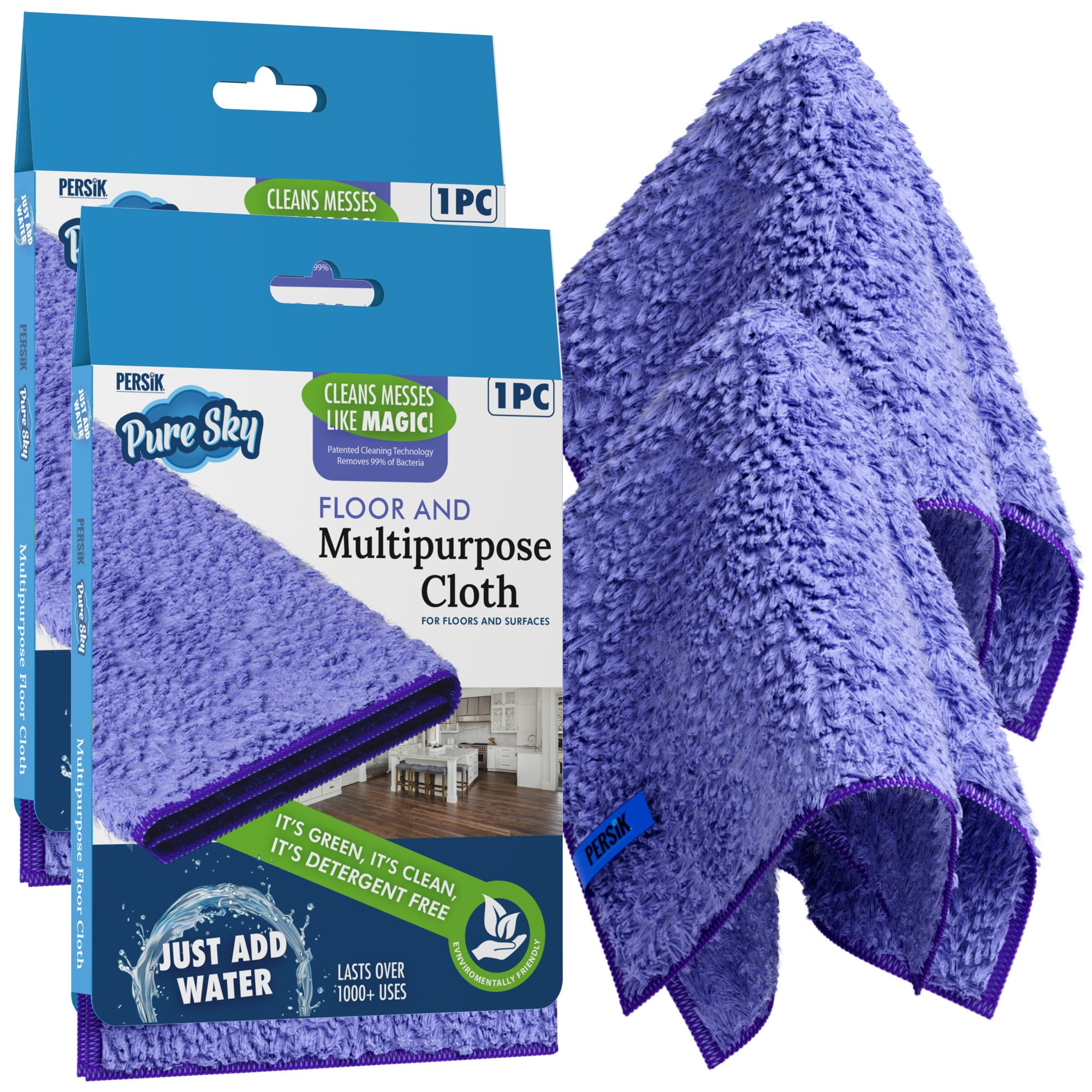 Pure-sky Magic Microfiber Dusting Mitt Ultra Microfiber Cleaning Cloth Glove Just Add Water No Detergents Needed Use for Cleaning Furniture