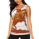 thumbnail image 1 of Balery Vintage Cowboy On A Bronco Horse Camiseta sin mangas estampada ligera para mujer, tops de entrenamiento sin mangas, camisetas de yoga transpirables de secado rápido.-XX-Large, 1 of 7