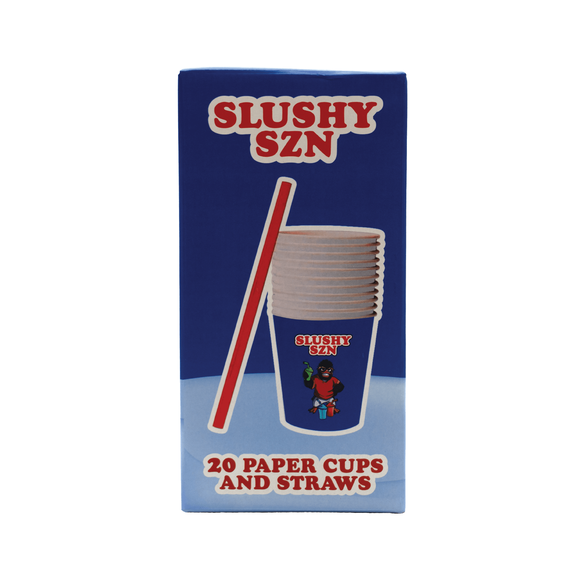 Slushy Szn Paper Cups and Straws