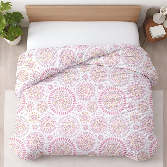 Kotton Culture 1 Pc California King Size Duvet Cover Only -100% Egyptian Cotton 600 TC Ultra Soft Premium Durable Comforter Cover Zipper Closure & Corner Ties (Mandala,104"x98")