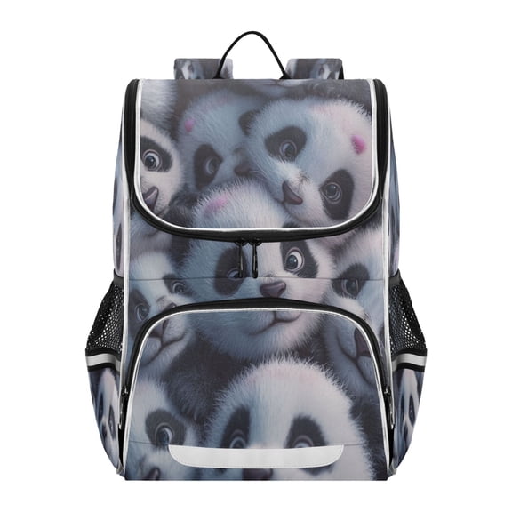 YAZAOO School Backpack Travel Bag Bookbags Bookbags The Panda Pile Pattern