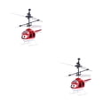 thumbnail image 1 of Tholdsy Juguete de helicóptero de evitación de obstáculos de dibujos animados con luz Interior Exterior ABS Plástico Infrarrojo Avión de Rojo 2piezas, 1 of 6