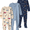Blue/Beige Cars, variant on Carter's Child of Mine Toddler Pajama Sleeper, 3-Pack, Sizes 12M-5T