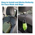 thumbnail image 3 of Hypersonic Black Car Headrest Hook 2 Pack Multifunctional Car Seat Organizer Vehicle Durable Backseat Hanger Universal Car Hooks for Purses/Bags/Umbrella/Masks, 3 of 7