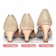 thumbnail image 4 of Zapatos de baile de salón a la moda para mujer, zapatos de baile modernos con punta cerrada y purpurina, zapatos latinos de salón de Salsa y Tango para niñas, 4 of 5