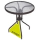 thumbnail image 1 of Mesa circular de vidrio Artego estructura de acero compacta 60cm terraza jardín balcón, 1 of 4