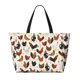 thumbnail image 2 of Fotbe Roosters and Chickens Bolsa de Viaje para Playa - Resistente al Agua, Bolsa Tote de Gran Capacidad y Ligera con 7 Bolsillos para Mujeres y Hombres, 2 of 7