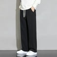 thumbnail image 3 of POROPL Mens Sweatpants Cotton Straight Drawstring Pants with Pockets Size S-4XL, 3 of 6