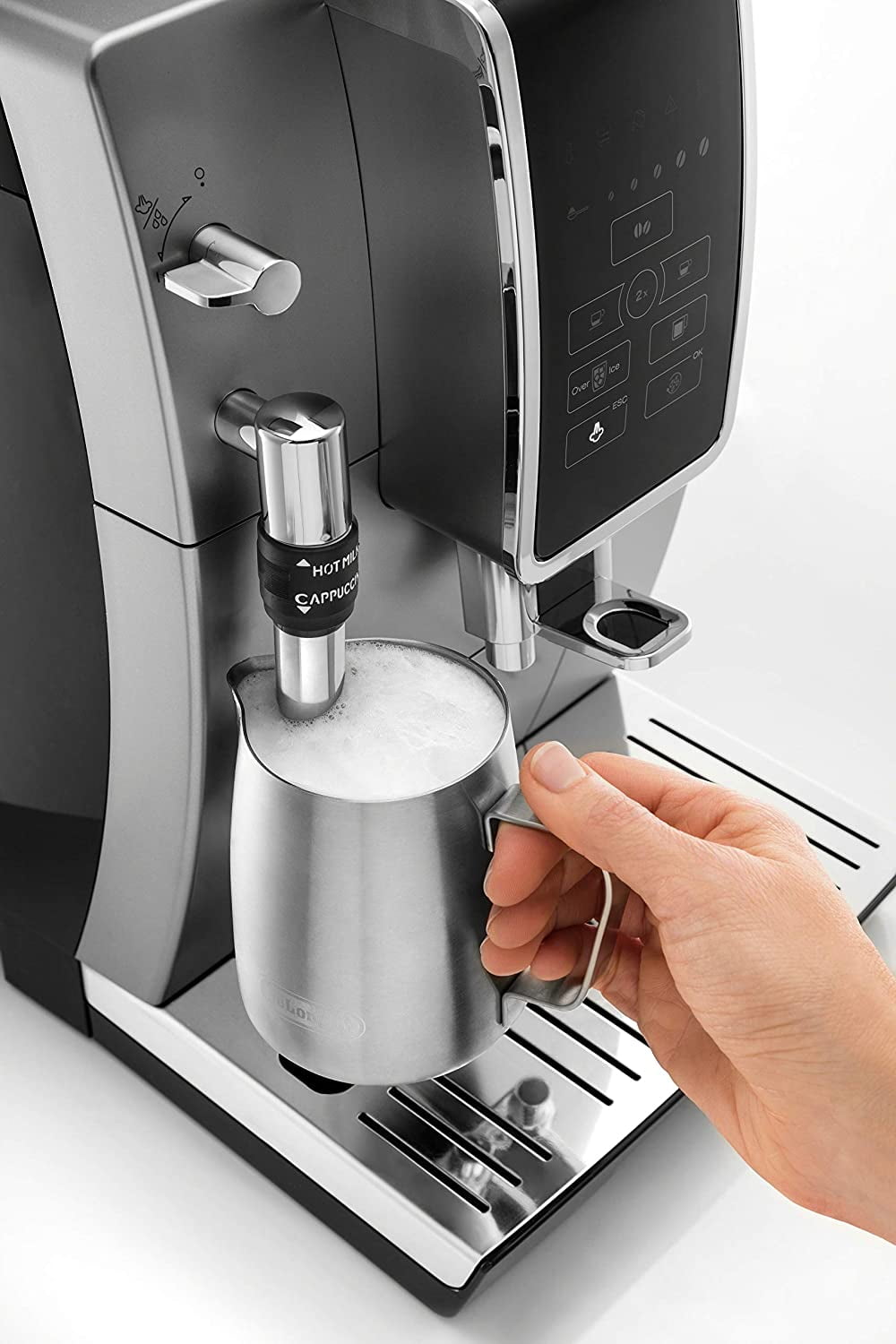 De'Longhi Dinamica Fully Automatic Coffee & Espresso Machine with  Adjustable Frother + Reviews, Crate & Barrel