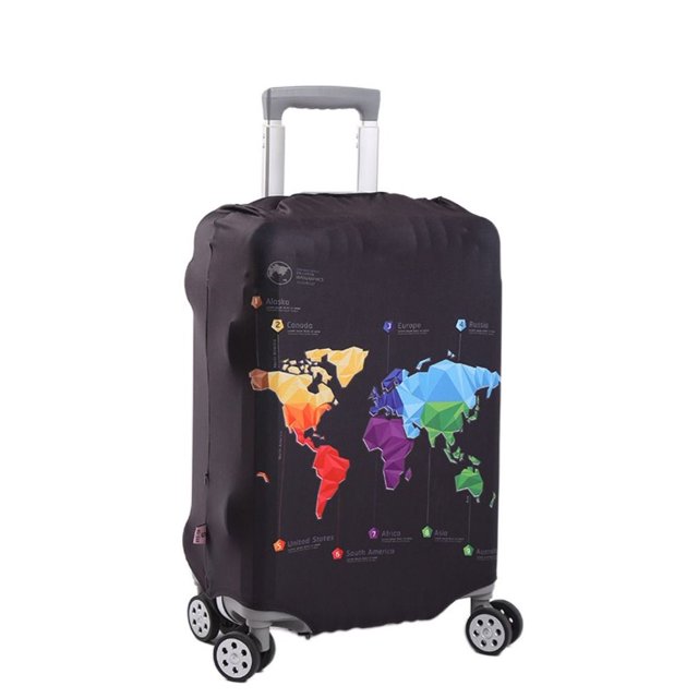 Luggage Cover Stretch Fabric Suitcase Protector Baggage Dust Case Cover Suitable for18-30 Inch Suitcase Case Travel Organizer Style3 M