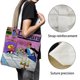 thumbnail image 3 of Richie Rich Bolso de tela con estampado de lienzo para mujer, bolsa de compras reutilizable y estética, con cremallera interior, regalo para mujer,40*40cm., 3 of 6