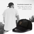 thumbnail image 3 of Béisbol Transpirable para Exteriores Verano Sombrero para El Malla Coreano Sombrero Con Visera Transpirable Versátil (tenga en Cuenta Al Realizar El Pedido Y Agregar El Embalaje La Bolsa) (negro), 3 of 9