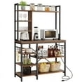 Dextrus 8 Tier Kitchen Bakers Rack with Power Outlets, 39" Freestanding