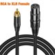 thumbnail image 3 of Cable XLR hembra a macho, cable con conector chapado en oro, adaptador de cable de audio para micrófono XLR con blindaje coaxial de 5 metros (16,4 pies)., 3 of 5