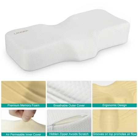 Anti Snore High Density Memory Foam Bed Pillow Therapeutic