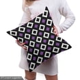 thumbnail image 5 of Abstract Upholstery Fabric by the Yard, Contemporary Layout of Diagonal Squares Graphical Shapes, Decorative Fabric for DIY and Home Accents, Violet Charcoal Grey by Ambesonne, 5 of 5