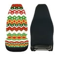 thumbnail image 2 of Jeiento Christmas Car Seat Covers Front Seats Only Xmas Driver Seat Covers Protector Stretchy High Bucket Seat Covers Universal Automotive Accessory for SUV Van Truck, 2 of 6