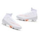 thumbnail image 1 of Tacos de fútbol para hombre, zapatos de entrenamiento interior al aire libre, zapatos de fútbol para adultos, zapatillas deportivas para entrenamiento de césped, color blanco 41, 1 of 10