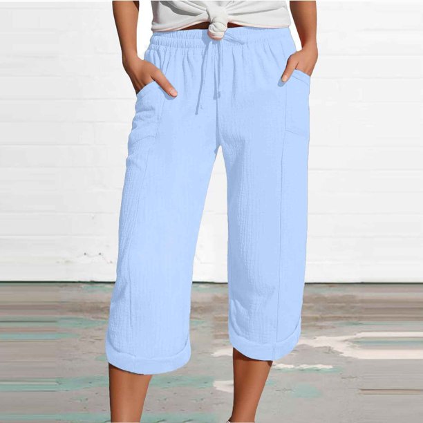 WILLBEST Pantalones Casuales de Mujer, de Moda, de Pierna Recta, de Cintura Alta, Deportivos, Holgados, para Uso Diario. Grande