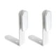 thumbnail image 2 of 2 clips divisores de escritorio, soporte estructural, abrazaderas fijas resistentes para particiones. Blanco, 2 of 7