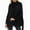 Black, variant on AOOCHASLIY 2023 Fall Clothes Womens Winter Clothes Plus Size Warm Lapel Leather Cotton Coat Long Sleeve Jacket