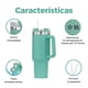 thumbnail image 3 of Termo para Cafe y Agua Gaon Acero Inoxidable Doble Pared 1 L Verde, 3 of 5