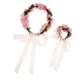 thumbnail image 5 of Diadema Floral Boho Yotijar Diadema de Flores de Boda Rosa, 5 of 7