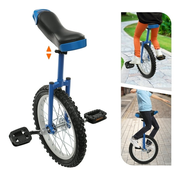 28-32in Adjustable Unicycle, Non-slip Pedals, Comfortable Seat, Stable Design