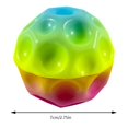 thumbnail image 2 of Bola De Agujero Juguete de pelota Bam de alto rebote, pelota con orificio colorida para niños, juguetes de playa al aire libre divertidos y suaves, 2 of 5