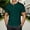 Dark Green, variant on Shirt for Men Short Sleeve Crewneck Henley Shirt Loose Fit Brick Red Button Up Shirts Mens Golf Shirts
