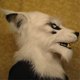 thumbnail image 3 of Cubierta facial de hombre lobo con ojos brillantes, orejas y mandíbulas móviles para fiesta de disfraces de Halloween, 3 of 4