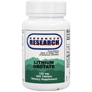 Advanced Research - Lithium Orotate 120 mg. - 200 Tablets 4.6 mg Elemental Lithium